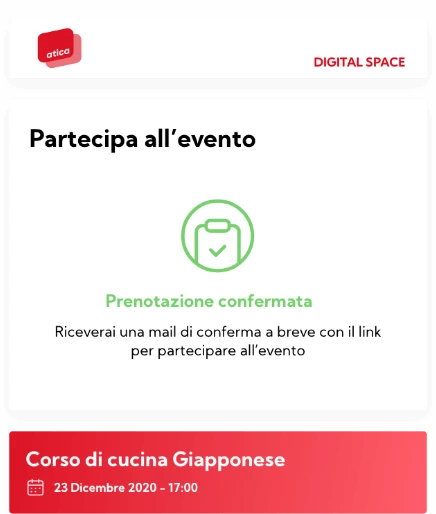 He/she receives confirmation of registration