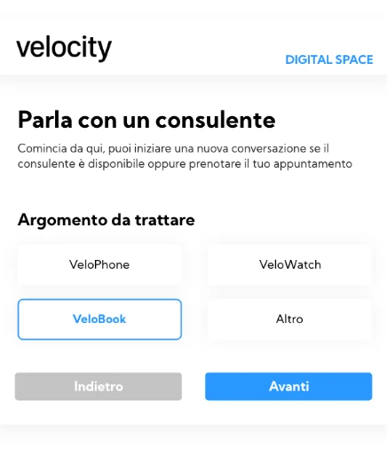 The user chooses the topic to be covered
