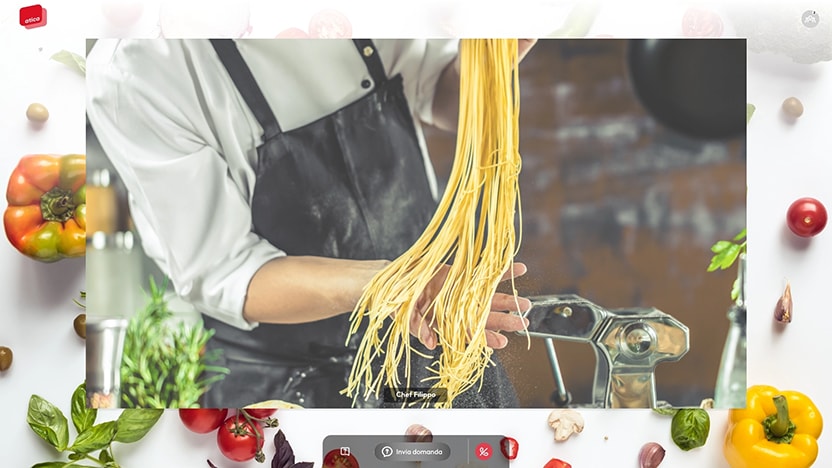 ...and participates in the course